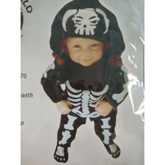 Fantasy World Skeleton Toddler-s Halloween Costume-s, 2t Black - Picture 3 of 5